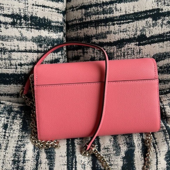 Kate Spade Chain Wallet Crossbody Clutch Pink - Picture 4 of 16